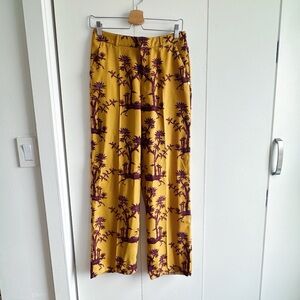 Scotch & Soda | Yellow and Purple Tropical Print Pants